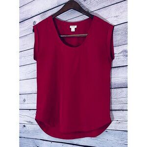 J. Crew Roll Cuff Short Sleeve Top - Women's SIZE 0